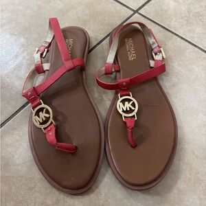 Michael Kors Red/Orange Sandals